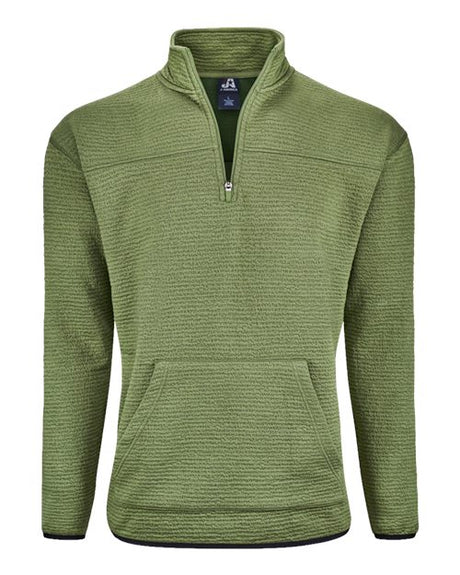 J. America Unisex Pebble Fleece Quarter-Zip Pullover