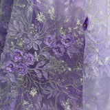 Beaded 3D Floral Lace Fabric 52" Wide