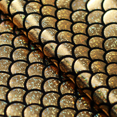 Mermaid Hologram Nylon Spandex Fabric - Assorted Colors Hologram Mermaid Fish-Scale, 58/60" Width (1 Yard)