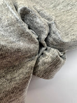 Cotton Knitted Fabric Melange Gray