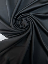 Black Stretch Sateen Fabric
