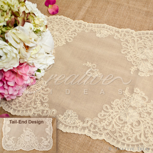 14"X72" Butterfly Lace Table Runner-Pc (Ivory)
