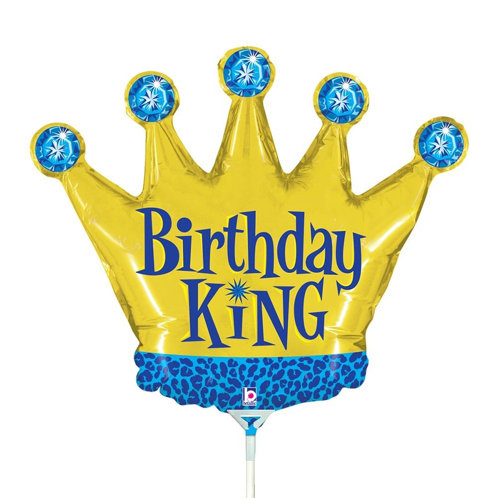 Birthday King Mini Shape Foil Balloon