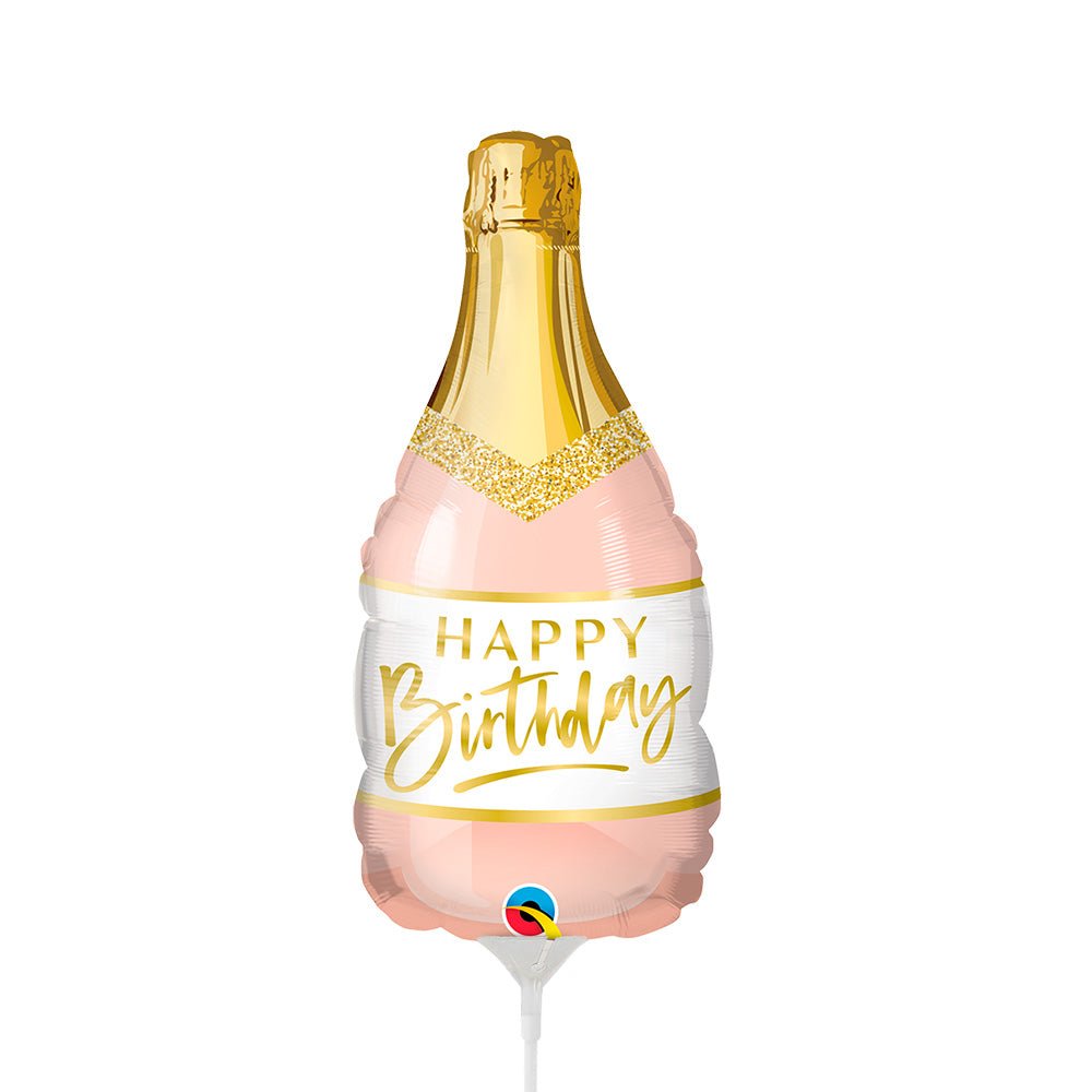 Foil Balloon Birthday Pink Bubbly Mini Shape