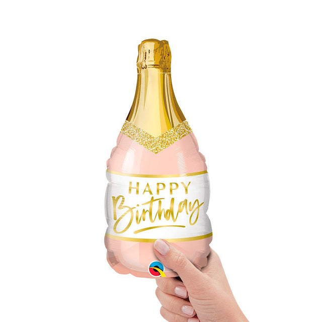 Foil Balloon Birthday Pink Bubbly Mini Shape