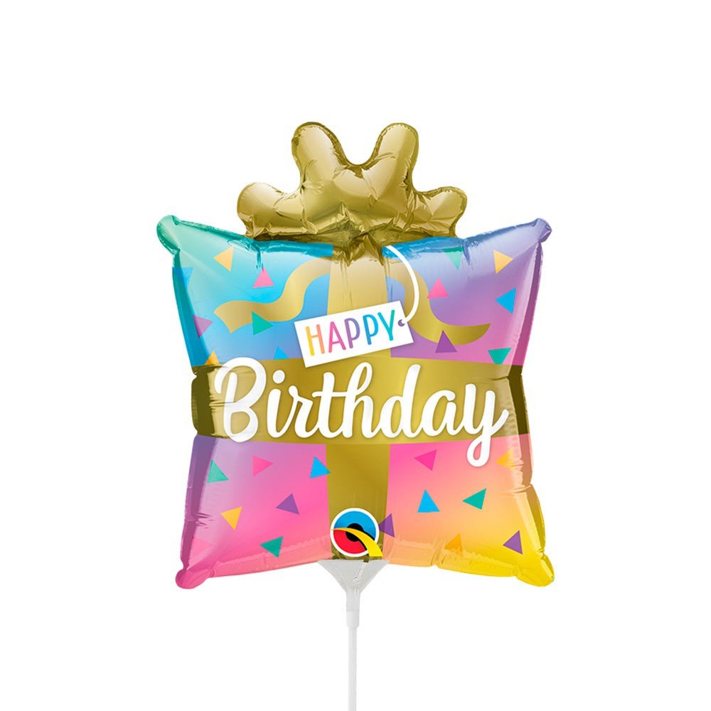 Foil Balloon Birthday Present Mini Shape