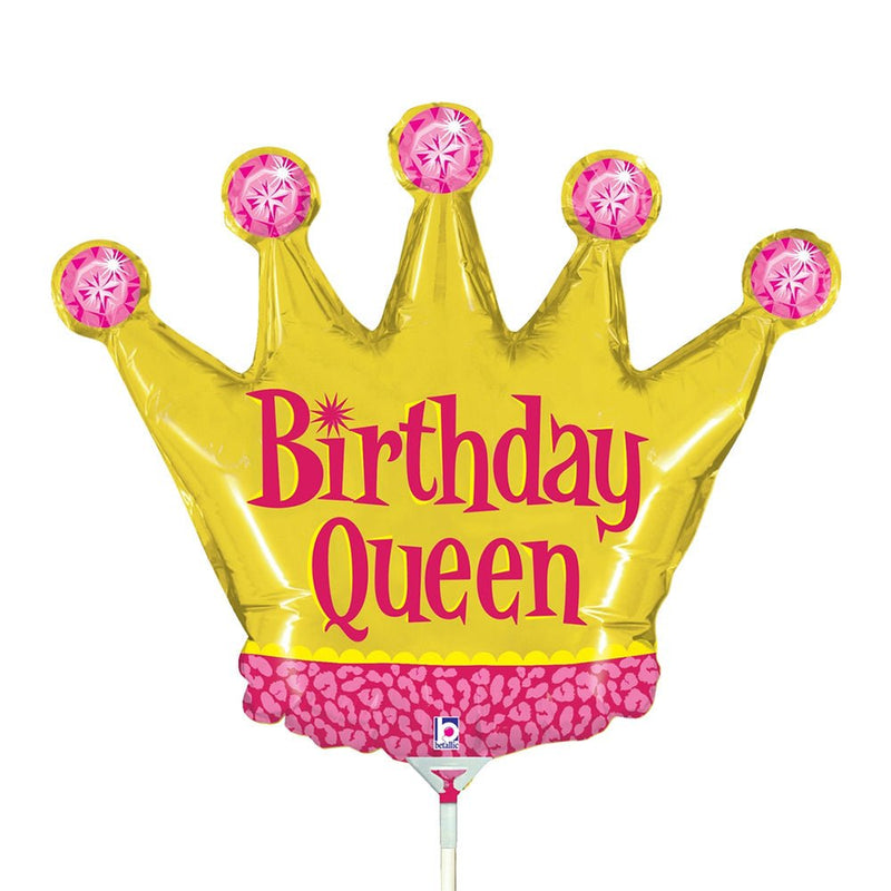 Birthday Queen Mini Shape Foil Balloon