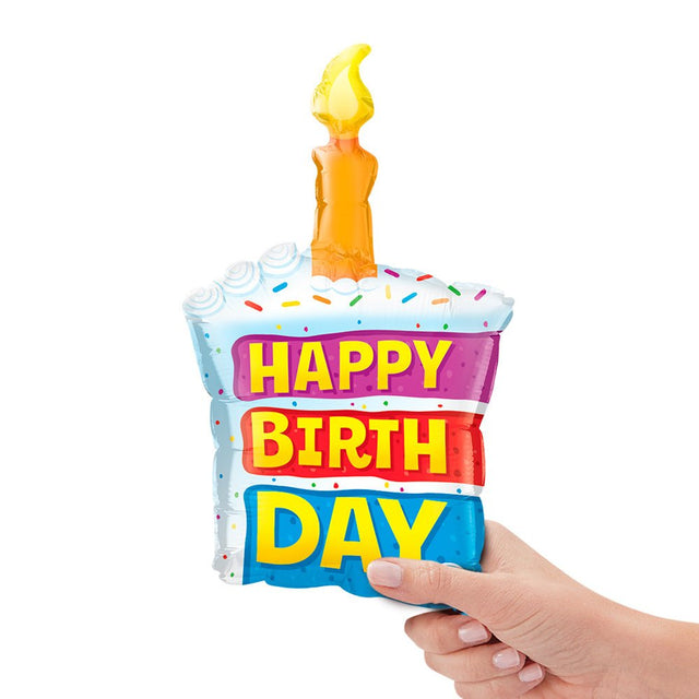 Foil Balloon Birthday Rainbow Cake Mini Shape