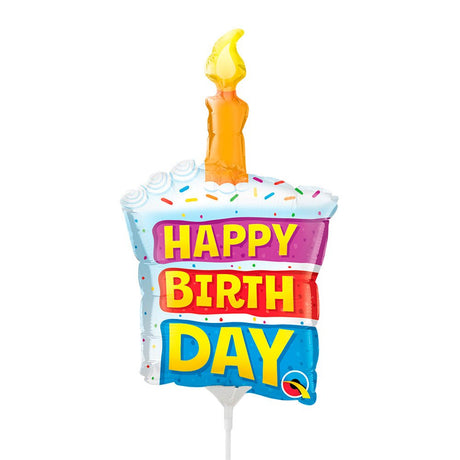Foil Balloon Birthday Rainbow Cake Mini Shape