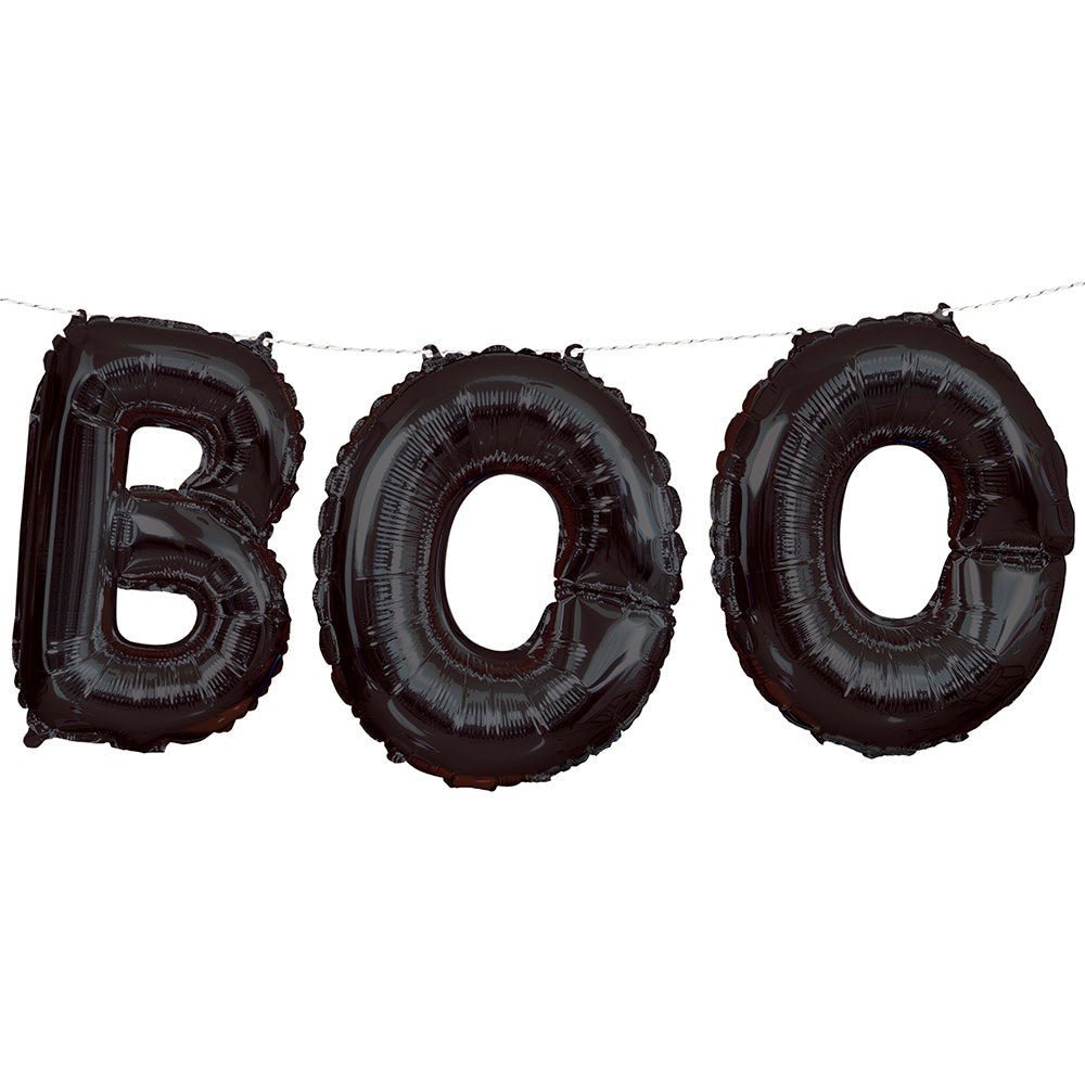 Halloween Boo Foil Letter Balloon Banner Kit