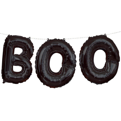 Halloween Boo Foil Letter Balloon Banner Kit