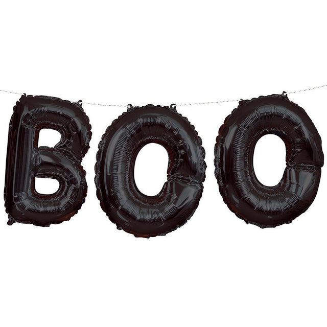 Halloween Boo Foil Letter Balloon Banner Kit