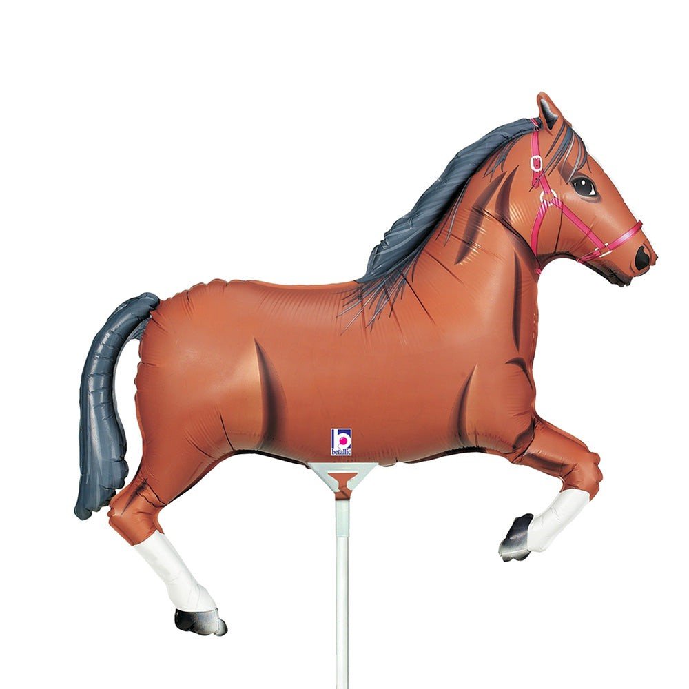 Foil Balloon Brown Horse Mini Shape