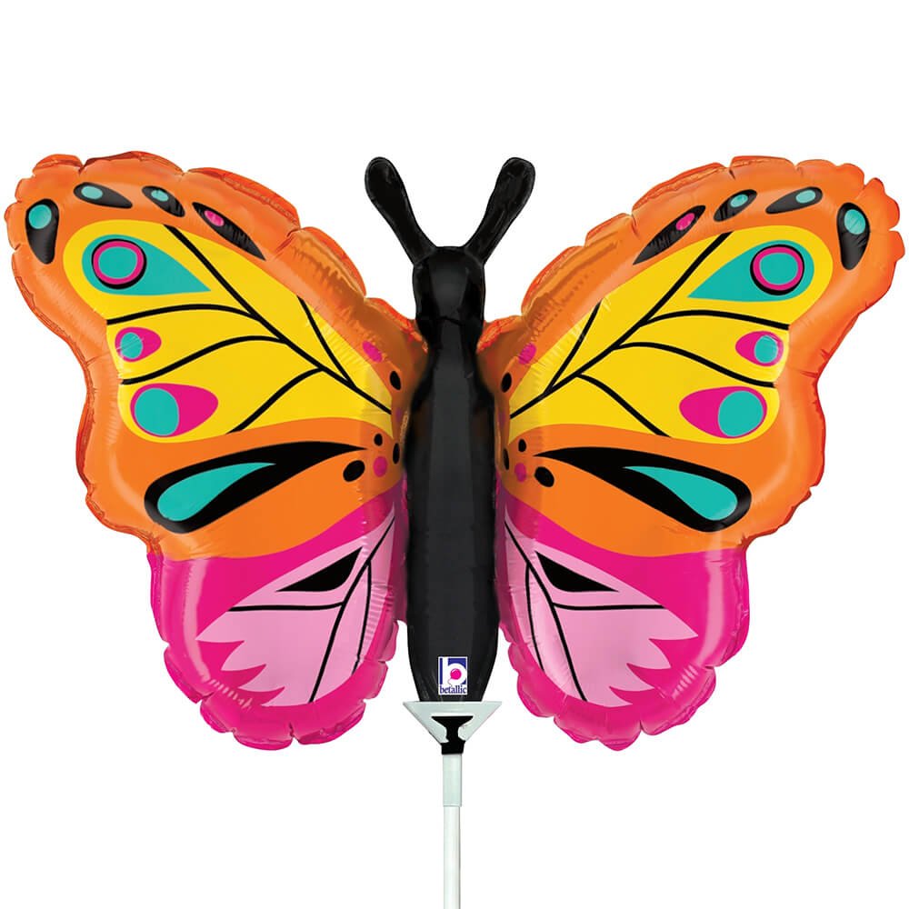 Butterfly Foil Balloon 14 Inch Colorful