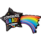Foil Balloon Congrats Grad Shooting Star