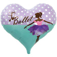 Foil Balloon Little Ballerina Heart