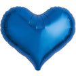 Foil Balloon 14 Inch Jelly Heart Metallic Blue