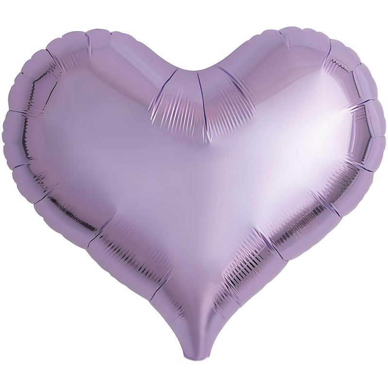 Foil Balloon 14 Inch Jelly Heart Metallic Lavender