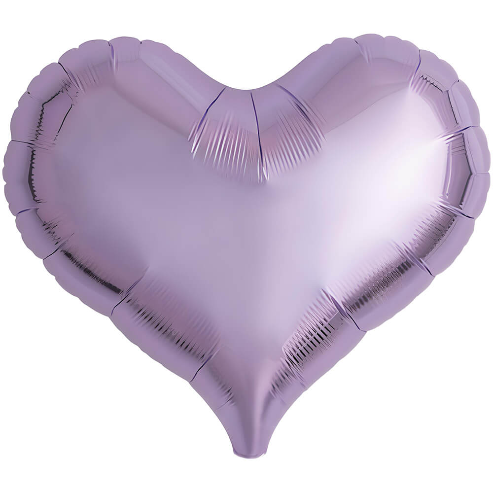 Foil Balloon 14 Inch Jelly Heart Metallic Lavender