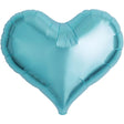 Foil Balloon 14 Inch Jelly Heart Metallic Light Blue