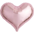 Foil Balloon 14 Inch Jelly Heart Metallic Light Pink
