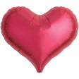 Foil Balloon 14 Inch Jelly Heart Metallic Red