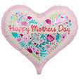 Foil Balloon 14 Inch Mother's Day Floral Leaves