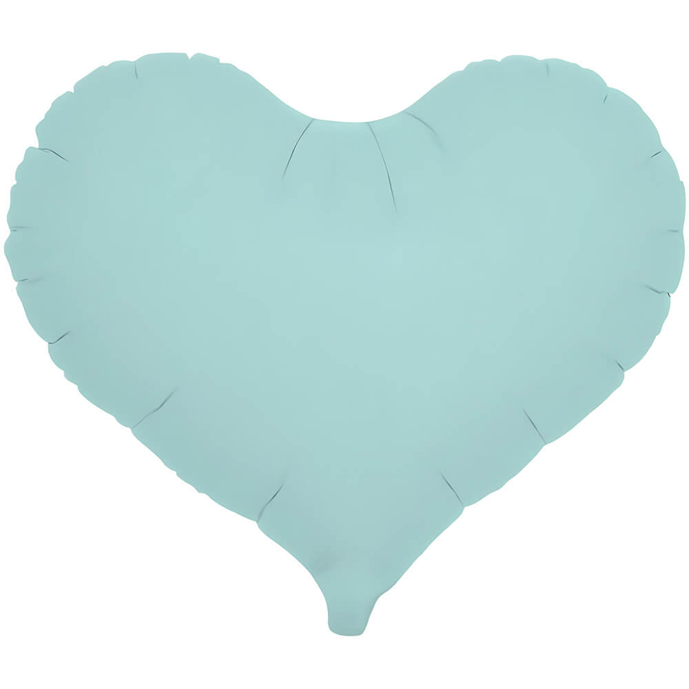 Foil Balloon 14 Inch Jelly Heart Pastel Blue