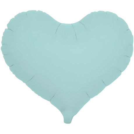 Foil Balloon 14 Inch Jelly Heart Pastel Blue