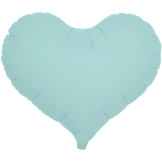 Foil Balloon 14 Inch Jelly Heart Pastel Blue