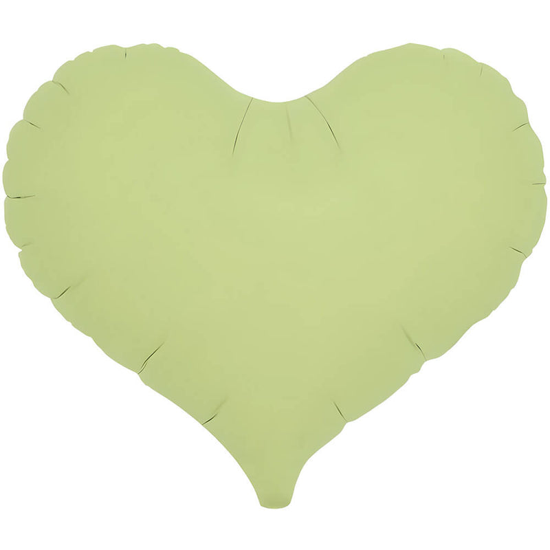 Foil Balloon 14 Inch Jelly Heart Pastel Green