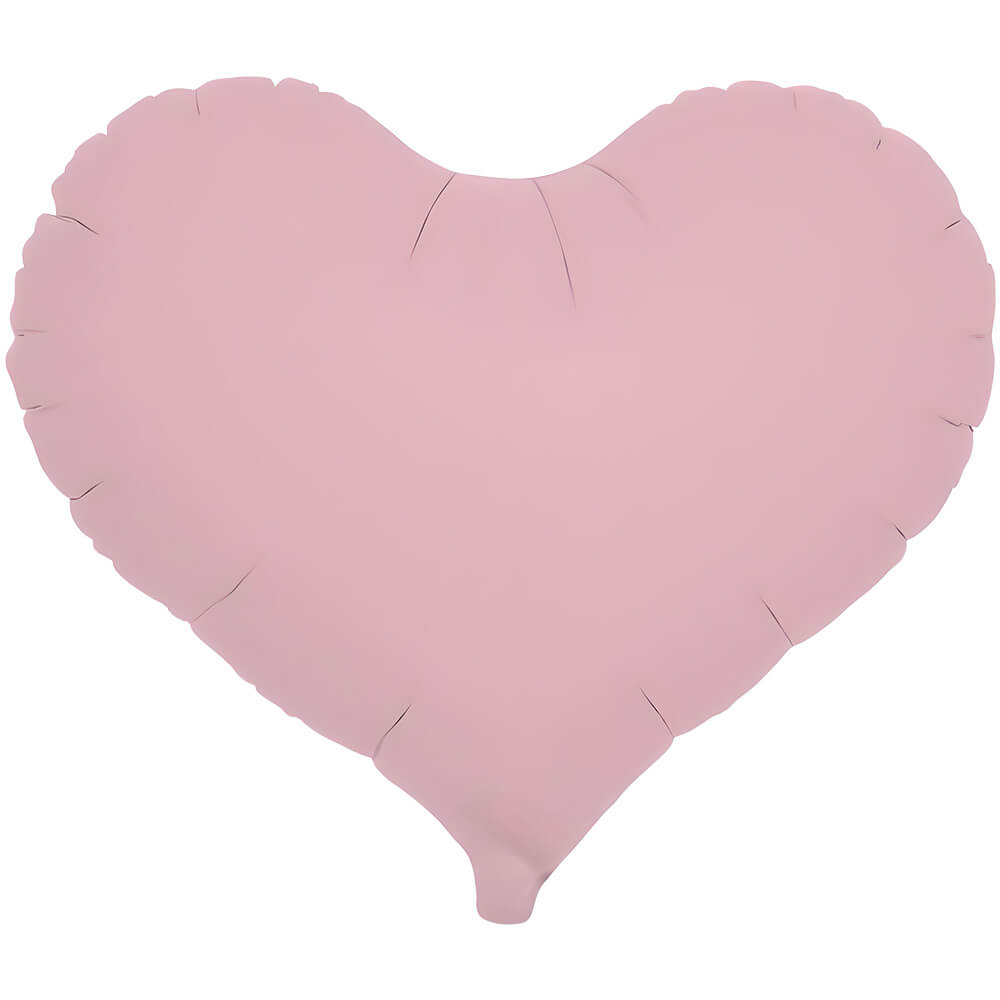 Foil Balloon 14 Inch Jelly Heart Pastel Pink
