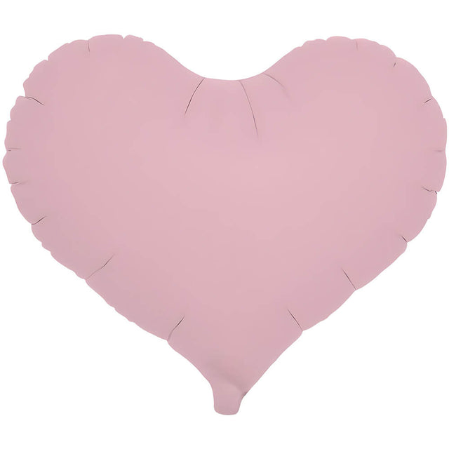 Foil Balloon 14 Inch Jelly Heart Pastel Pink