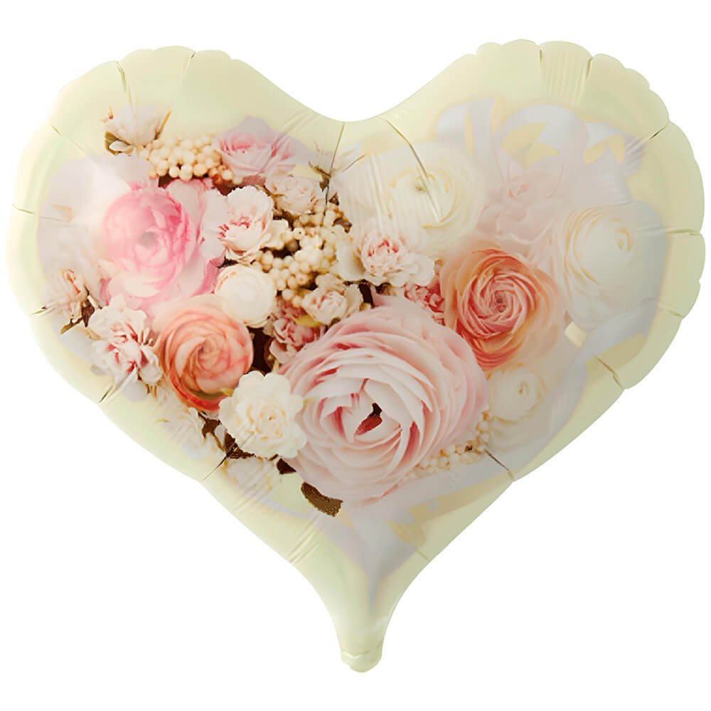 Foil Balloon Princess Bouquet Ivory