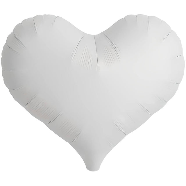 Foil Balloon 14 Inch White Heart