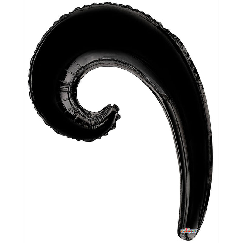 Plastic Balloon 14 Inch Kurly Wave Black
