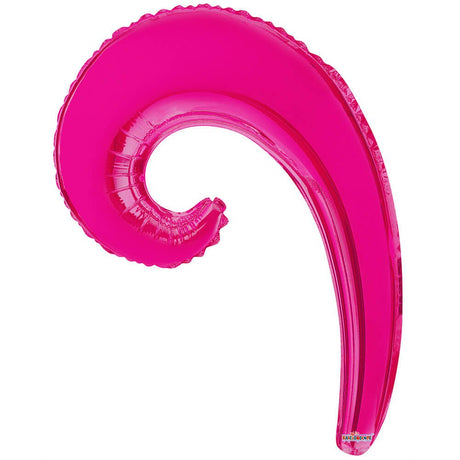 Foil Balloon 14 Inch Kurly Wave Magenta