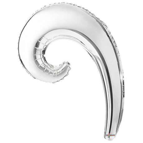 Foil Balloon 14 Inch Kurly Wave Silver
