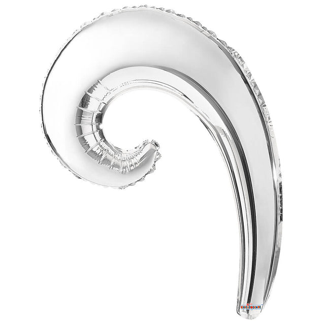 Foil Balloon 14 Inch Kurly Wave Silver