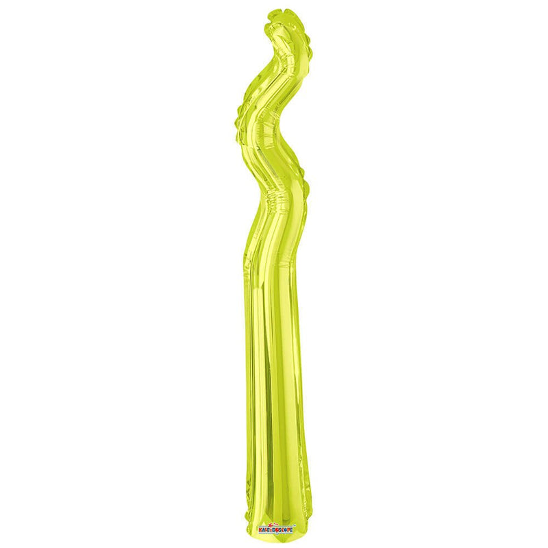 Foil Balloon 14 Inch Kurly Zig Zag Kiwi
