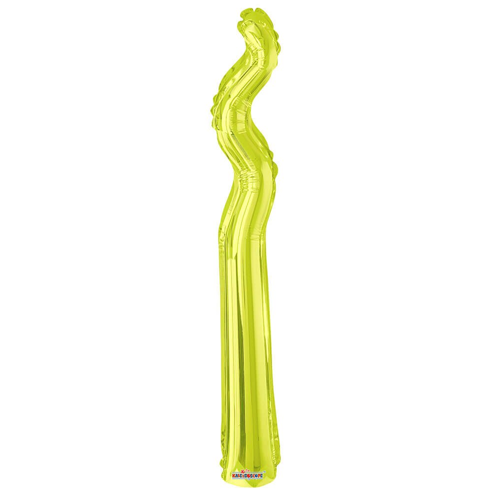 Foil Balloon 14 Inch Kurly Zig Zag Kiwi