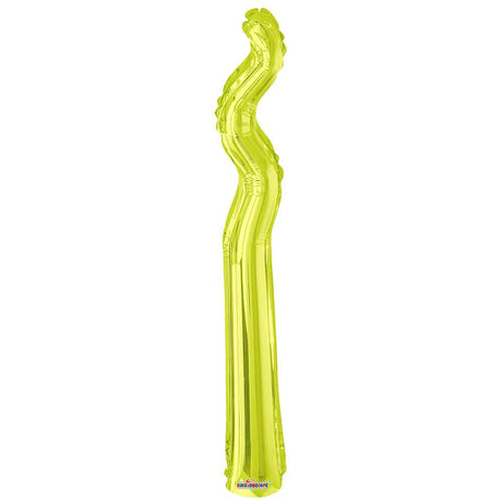 Foil Balloon 14 Inch Kurly Zig Zag Kiwi