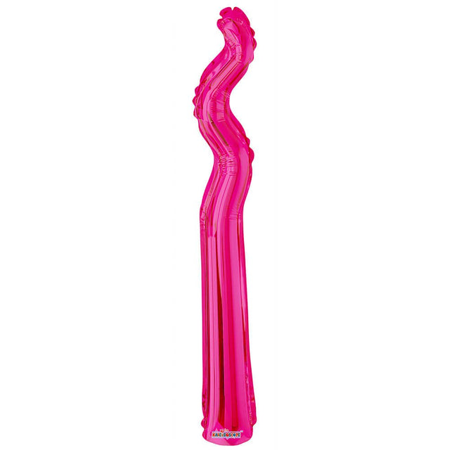 Foil Balloon 14 Inch Kurly Zig Zag Magenta