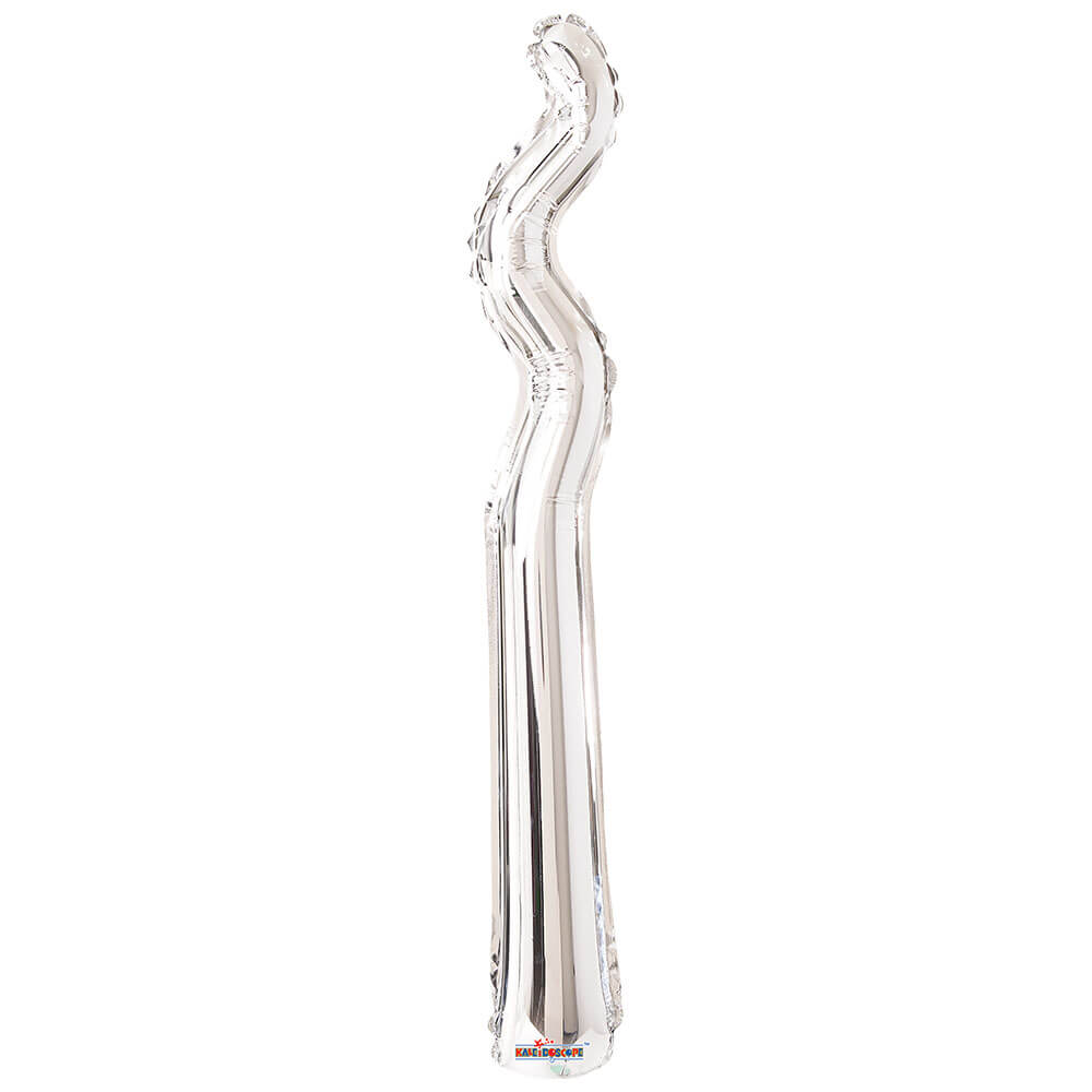 Foil Balloon 14 Inch Kurly Zig Zag Silver