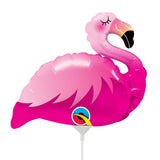 Foil Balloon Mini Pink Flamingo Air-Fill Only