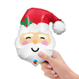 Foil Balloon Mini Santa Air-Fill Only