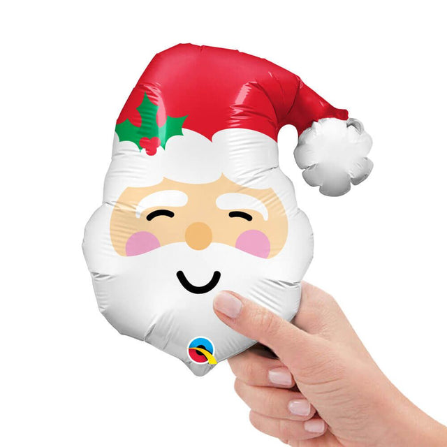Foil Balloon Mini Santa Air-Fill Only
