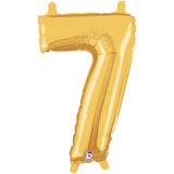 Foil Balloon Number 7 Gold Megaloon