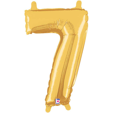 Foil Balloon Number 7 Gold Megaloon