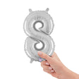 Foil Number 8 Silver Megaloon Balloon